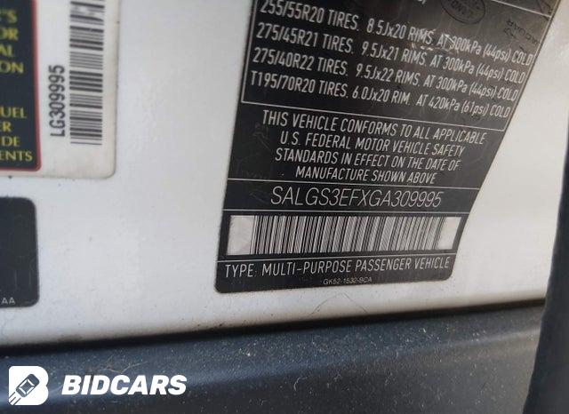 SALGS3EFXGA309995 2016 Land Rover Range Rover photo no. 9