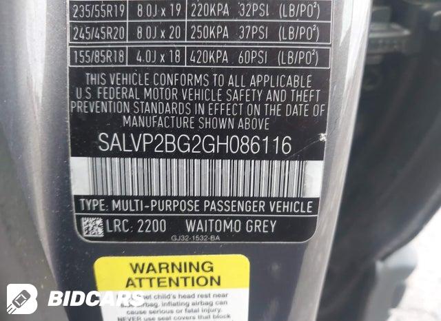 2016 Land Rover Range Rover — VIN SALVP2BG2GH086116, фото 9
