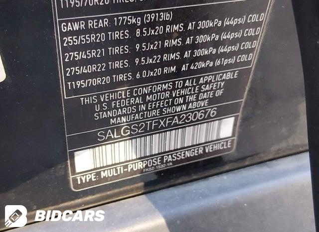 SALGS2TFXFA230676 2015 Land Rover Range Rover photo no. 9