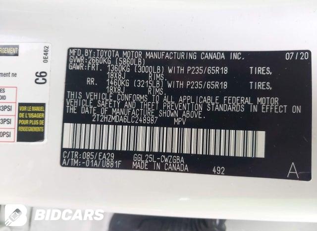 2020 Lexus RX — VIN 2T2HZMDA6LC248987, şəkil 9