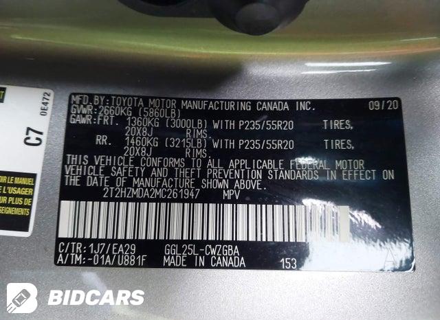 2021 Lexus RX — VIN 2T2HZMDA2MC261947, фото 9
