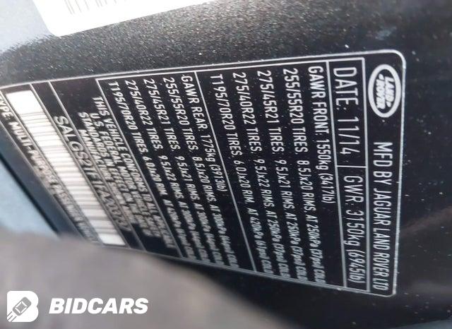 SALGS2TF1FA203737 2015 Land Rover Range Rover photo no. 9