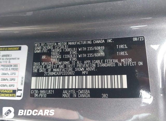 2023 Lexus RX — VIN 2T2BBMCAXPC020802, şəkil 9