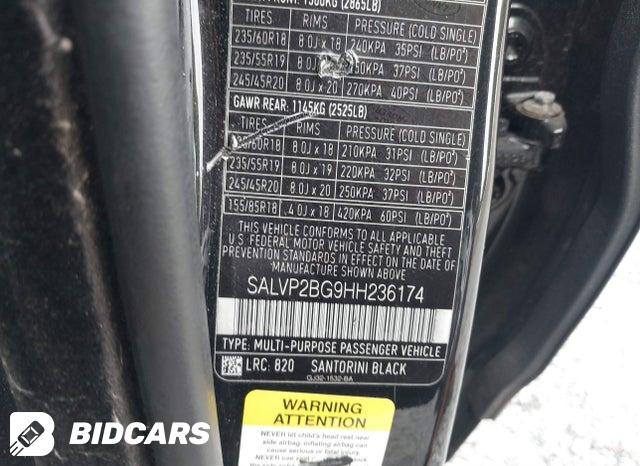 SALVP2BG9HH236174 2017 Land Rover Range Rover photo no. 9