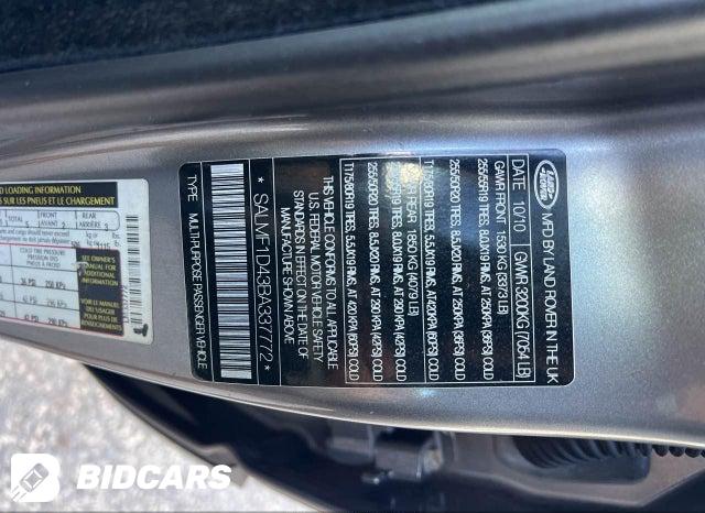 SALMF1D43BA337772 2011 Land Rover Range Rover photo no. 9