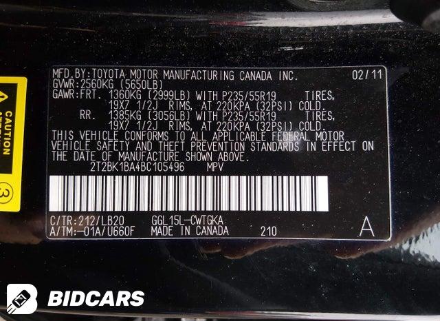 2T2BK1BA4BC105496 2011 Lexus RX photo no. 9