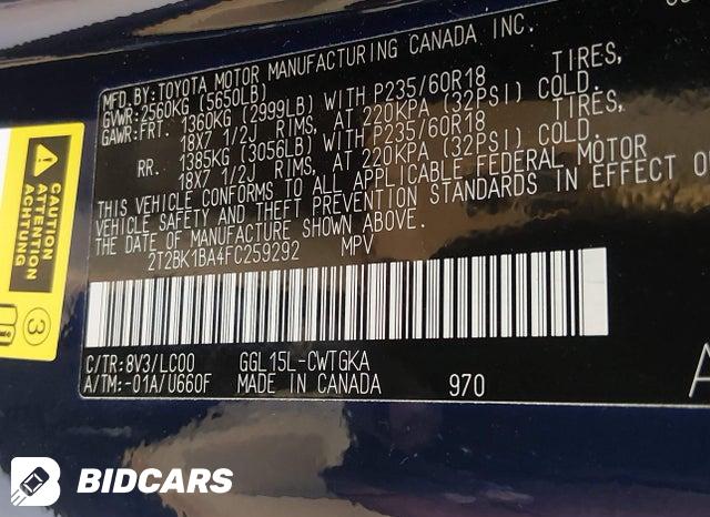 2T2BK1BA4FC259292 2015 Lexus RX photo no. 9