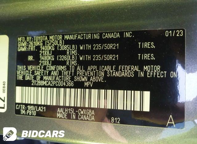 2023 Lexus RX — VIN 2T2BBMCA2PC004366, şəkil 9