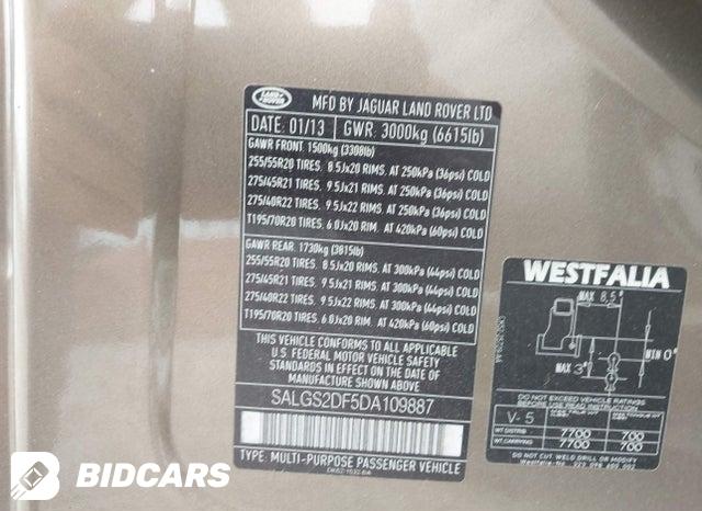 SALGS2DF5DA109887 2013 Land Rover Range Rover photo no. 9