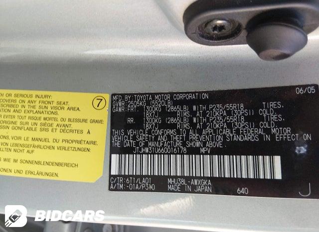 JTJHW31U660016178 2006 Lexus RX photo no. 9