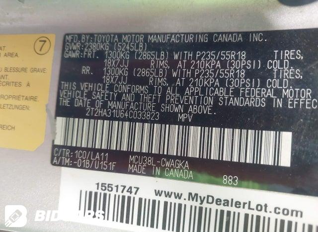 2T2HA31U64C033823 2004 Lexus RX photo no. 9