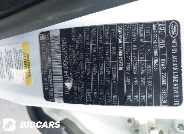 SALVP2BG6HH179870 2017 Land Rover Range Rover photo no. 9