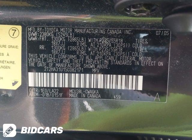 2T2HA31U15C082171 2005 Lexus RX photo no. 9