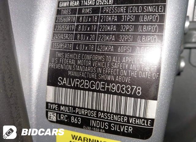 SALVR2BG0EH903378 2014 Land Rover Range Rover photo no. 9