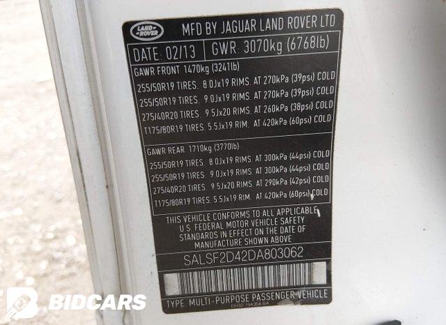 SALSF2D42DA803062 2013 Land Rover Range Rover photo no. 9