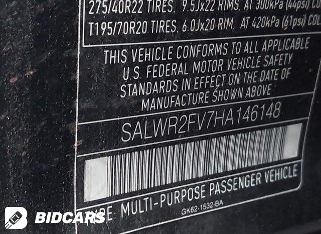 2017 Land Rover Range Rover — VIN SALWR2FV7HA146148, şəkil 9