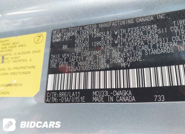 2T2GA31U05C032874 2005 Lexus RX photo no. 9