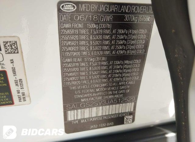 2018 Land Rover Range Rover — VIN SALGS2SV3JA512529, şəkil 9