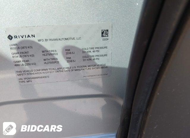 2024 Rivian R1S — VIN 7PDSGABA6RN043072, şəkil 9
