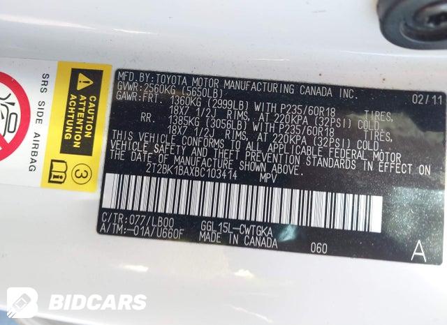 2T2BK1BAXBC103414 2011 Lexus RX photo no. 9