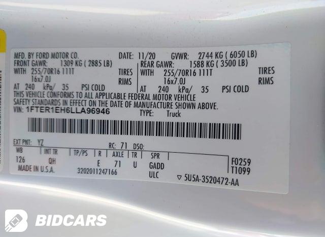 1FTER1EH6LLA96946 2020 Ford Ranger photo no. 9
