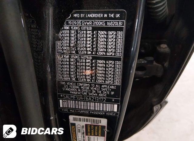 SALMF13476A213172 2006 Land Rover Range Rover photo no. 9