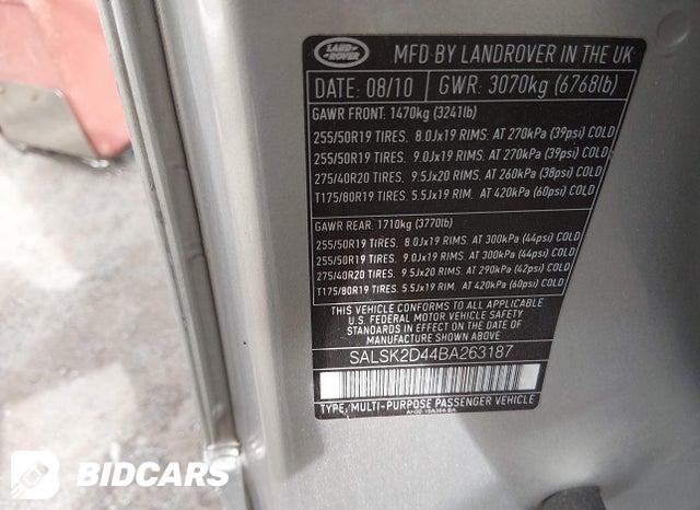 SALSK2D44BA263187 2011 Land Rover Range Rover photo no. 9