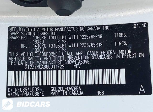 2016 Lexus RX — VIN 2T2ZZMCA8GC011722, фото 9