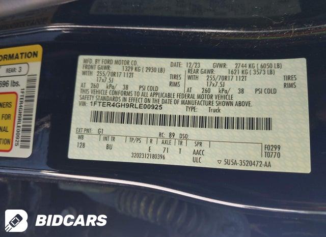 2024 Ford Ranger — VIN 1FTER4GH9RLE00925, фото 9