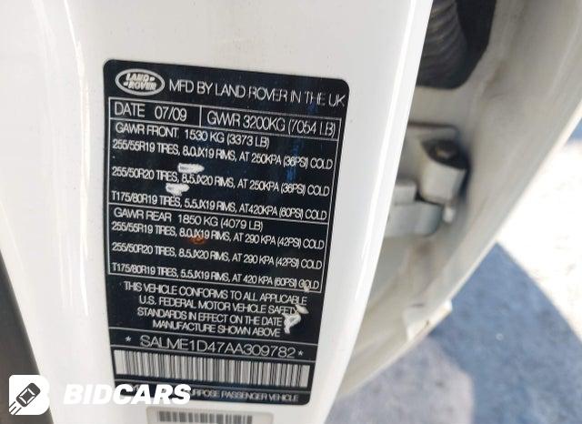 SALME1D47AA309782 2010 Land Rover Range Rover photo no. 9