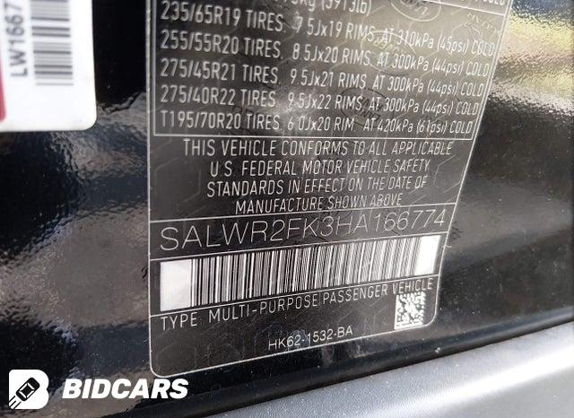 SALWR2FK3HA166774 2017 Land Rover Range Rover photo no. 9