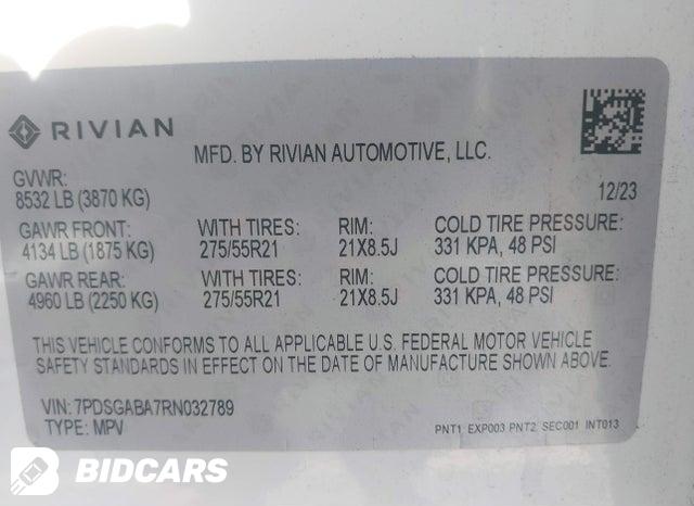 2024 Rivian R1S — VIN 7PDSGABA7RN032789, şəkil 9