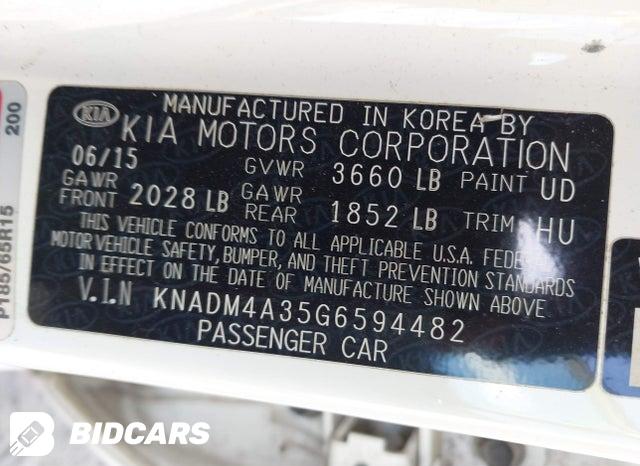 KNADM4A35G6594482 2016 KIA Rio photo no. 9