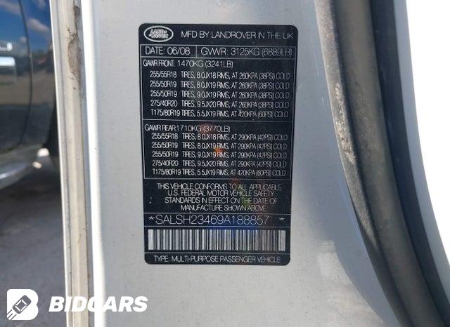 SALSH23469A188857 2009 Land Rover Range Rover photo no. 9