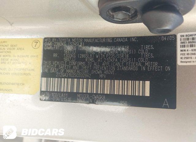 2T2GA31U25C032942 2005 Lexus RX photo no. 9