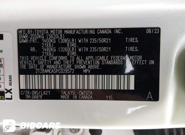 2023 Lexus RX — VIN 2T2BAMCA5PC029572, şəkil 9