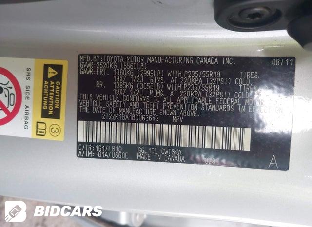 2T2ZK1BA1BC063643 2011 Lexus RX photo no. 9