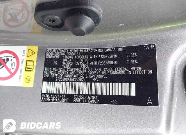 2017 Lexus RX — VIN 2T2BZMCA4HC062623, şəkil 9