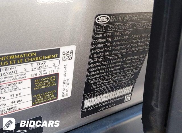 2020 Land Rover Range Rover — VIN SALWR2SE1LA732729, фото 9