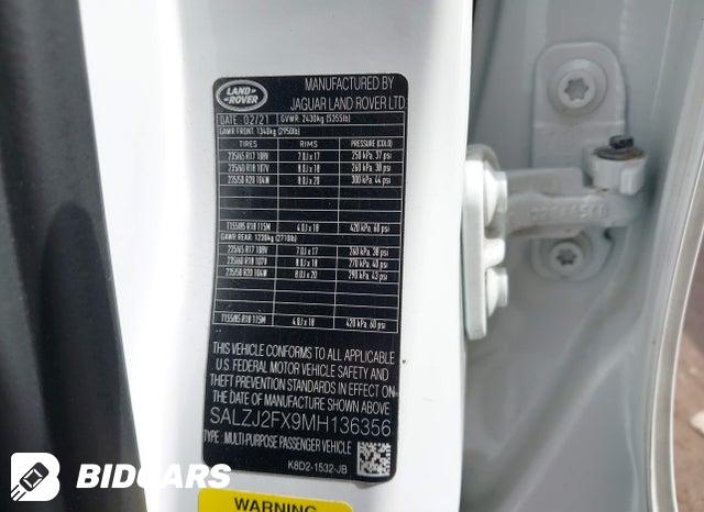 2021 Land Rover Range Rover — VIN SALZJ2FX9MH136356, şəkil 9