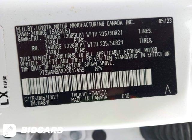 2023 Lexus RX — VIN 2T2BAMBAXPC012459, şəkil 9
