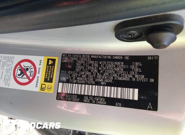 2T2BK1BAXBC110766 2011 Lexus RX photo no. 9