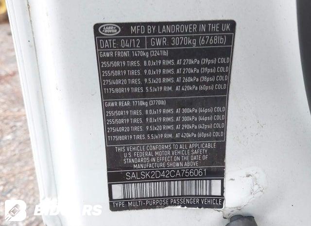 SALSK2D42CA756061 2012 Land Rover Range Rover photo no. 9