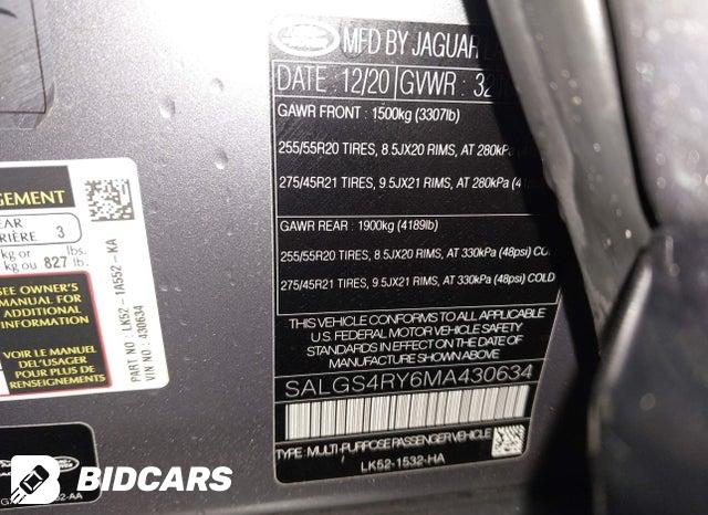 2021 Land Rover Range Rover — VIN SALGS4RY6MA430634, şəkil 9