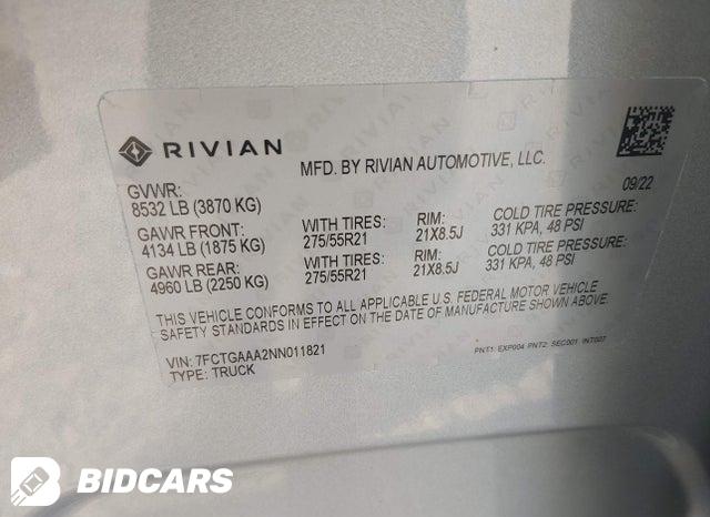 2022 Rivian R1T — VIN 7FCTGAAA2NN011821, фото 9