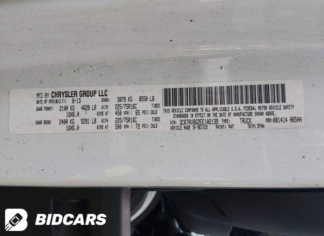 3C6TRVBG2EE102139 2014 RAM Promaster photo no. 9