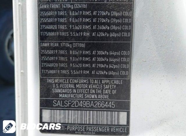 SALSF2D49BA266445 2011 Land Rover Range Rover photo no. 9