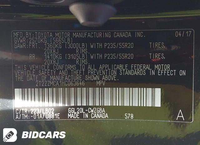 2017 Lexus RX — VIN 2T2ZZMCA1HC063646, фото 9