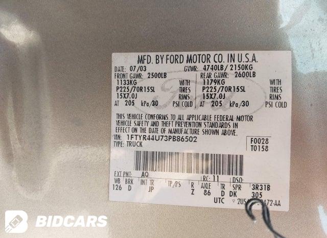 1FTYR44U73PB86502 2003 Ford Ranger photo no. 9