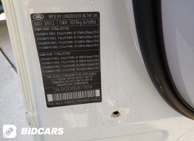SALSK2D49DA779354 2013 Land Rover Range Rover photo no. 9